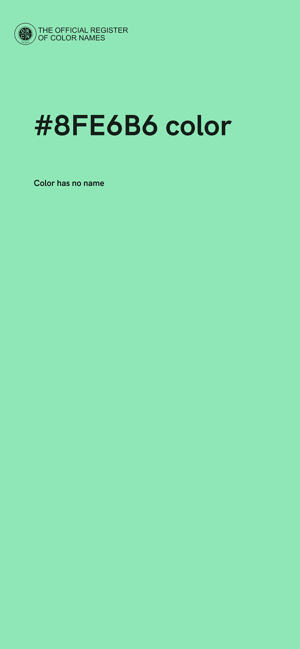 #8FE6B6 color image