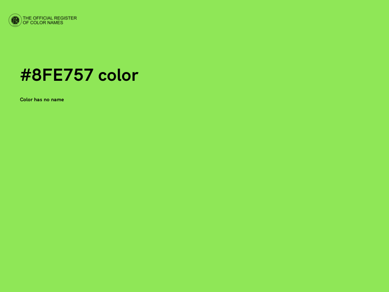 #8FE757 color image
