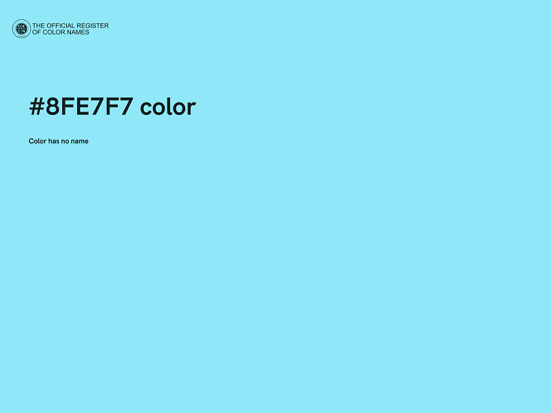 #8FE7F7 color image