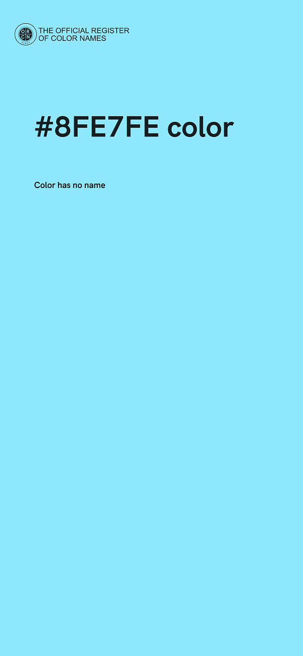 #8FE7FE color image