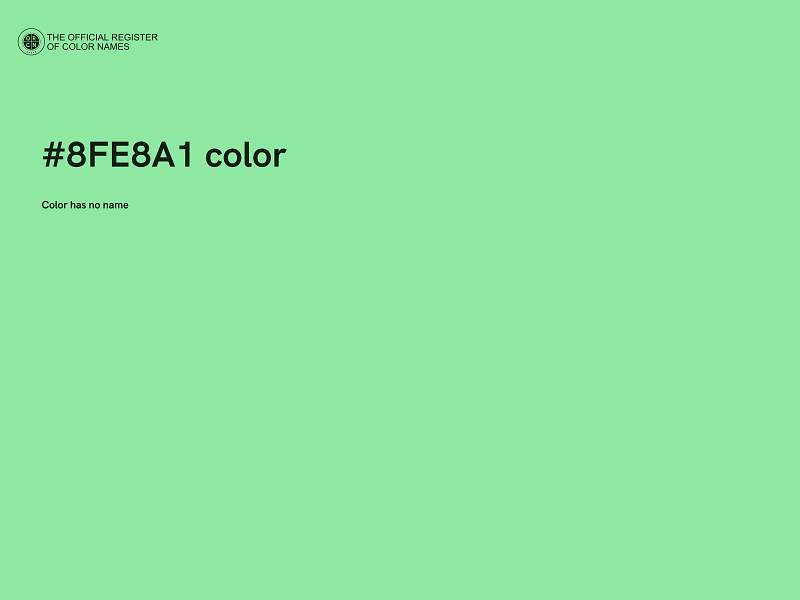 #8FE8A1 color image
