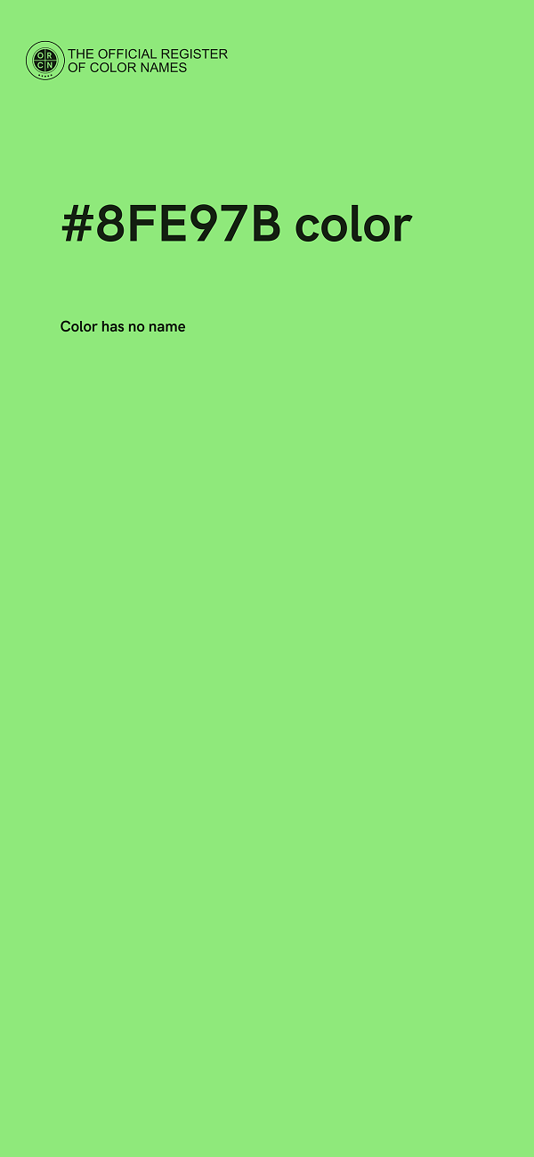 #8FE97B color image