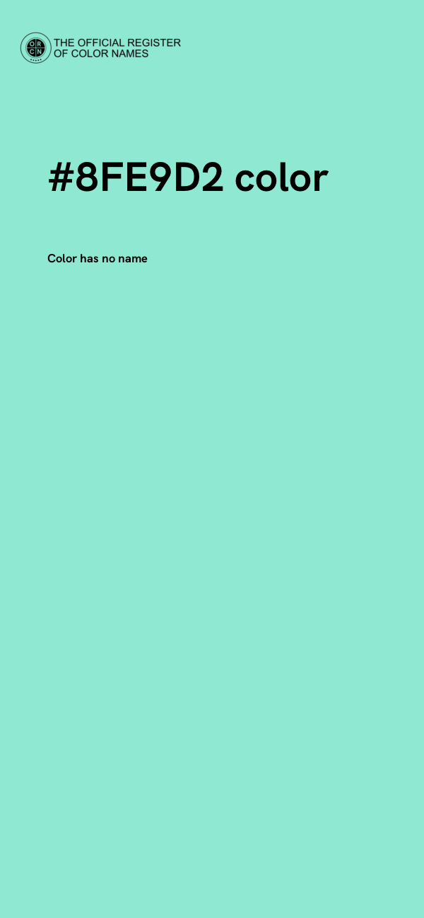 #8FE9D2 color image
