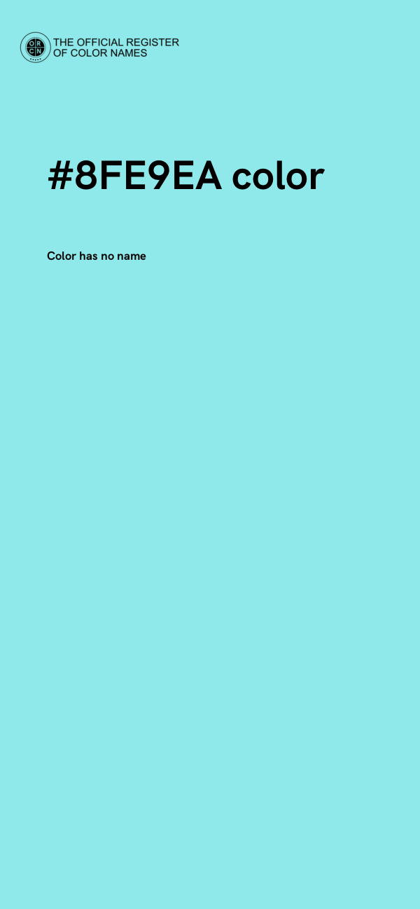 #8FE9EA color image