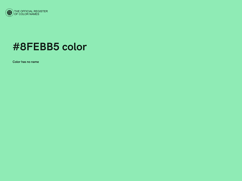 #8FEBB5 color image