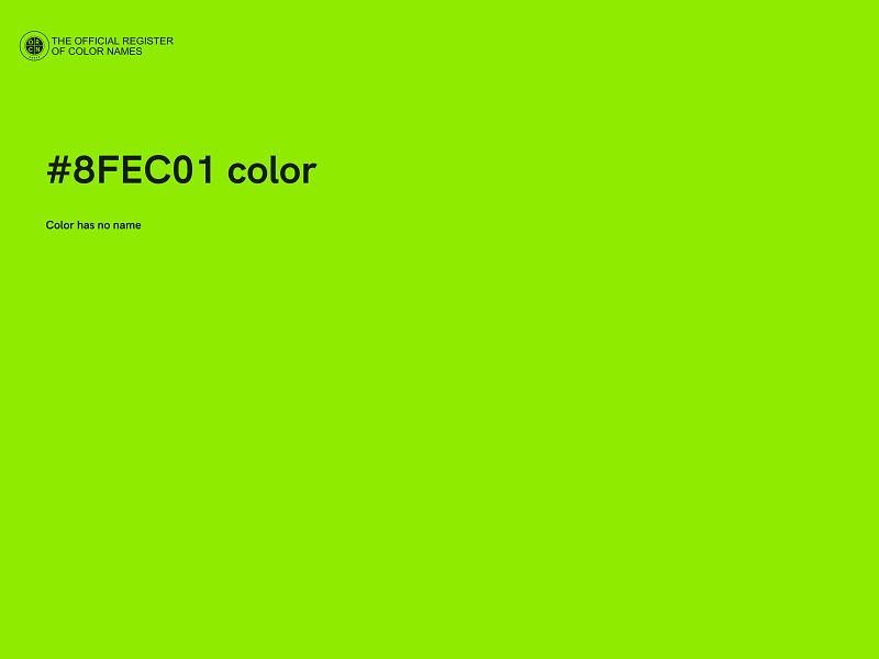 #8FEC01 color image