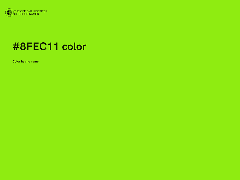 #8FEC11 color image
