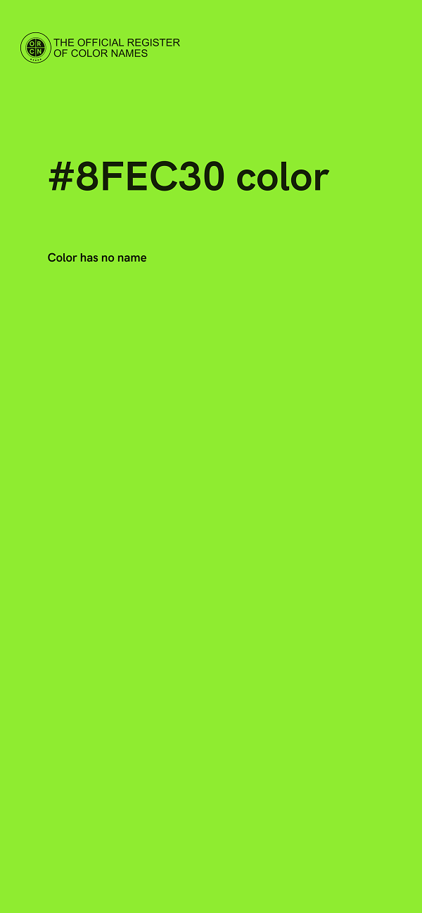 #8FEC30 color image