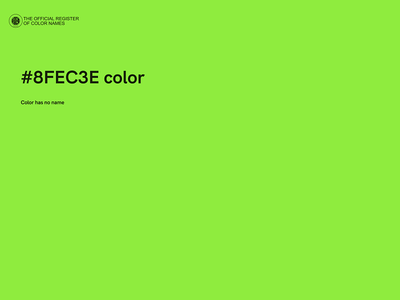 #8FEC3E color image