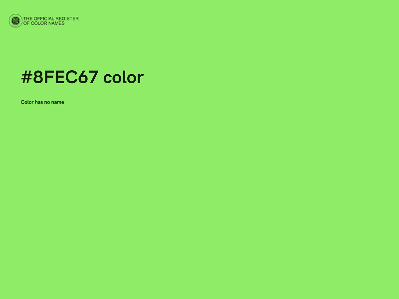 #8FEC67 color image