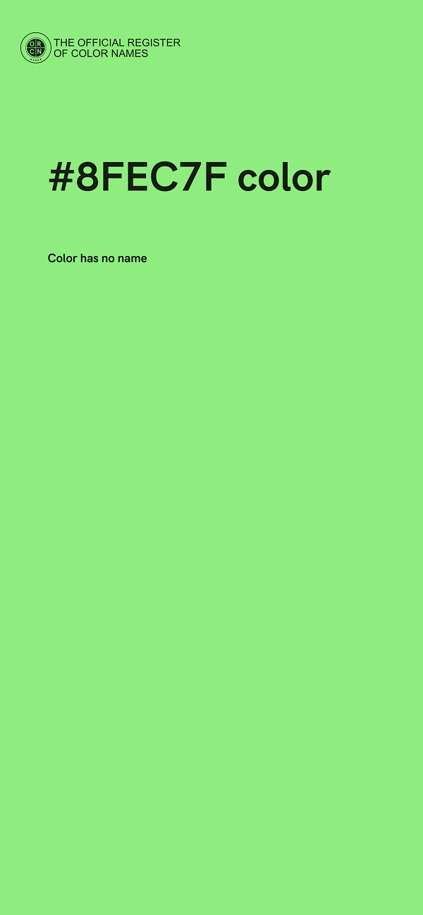 #8FEC7F color image