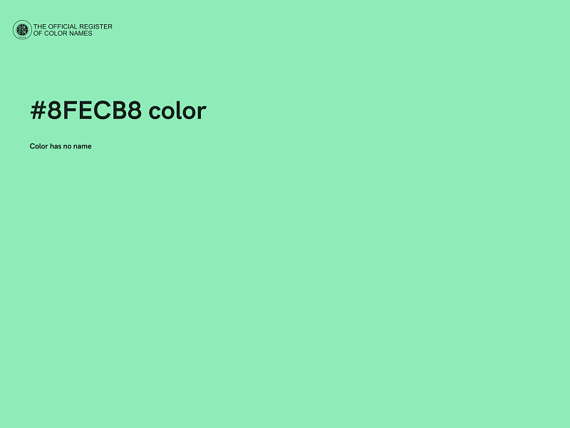 #8FECB8 color image