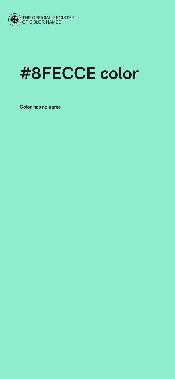 #8FECCE color image