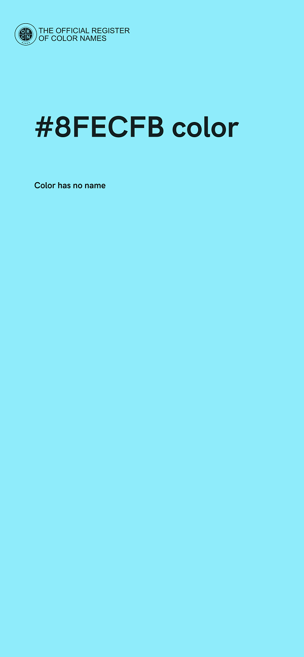 #8FECFB color image