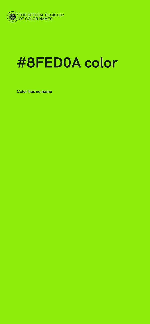 #8FED0A color image
