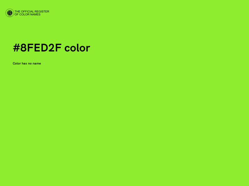 #8FED2F color image