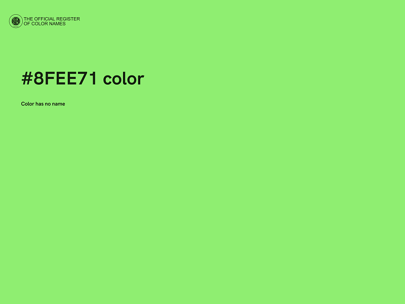 #8FEE71 color image