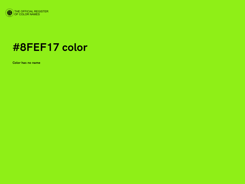 #8FEF17 color image
