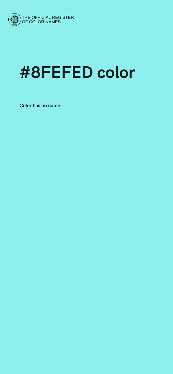#8FEFED color image