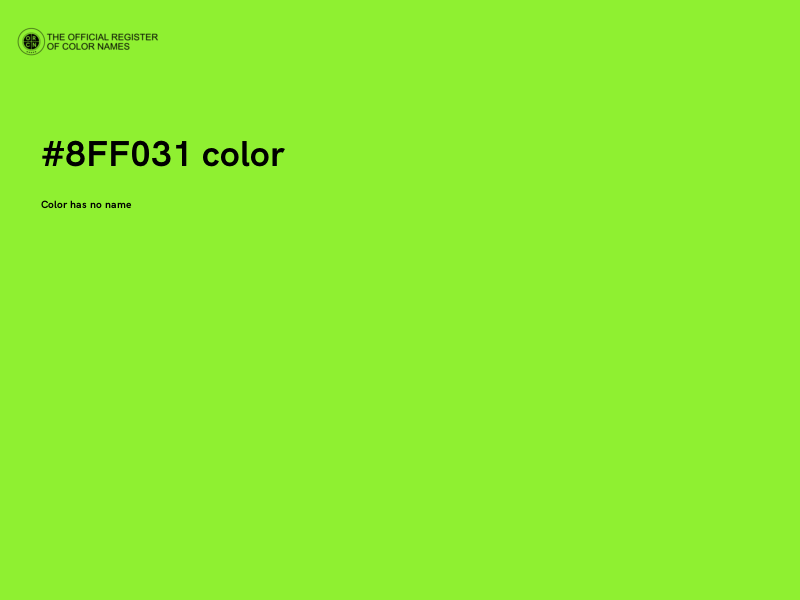 #8FF031 color image