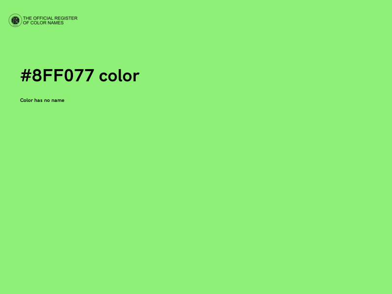 #8FF077 color image