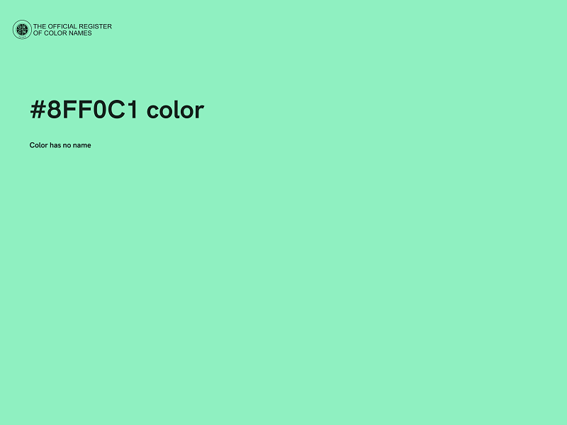 #8FF0C1 color image