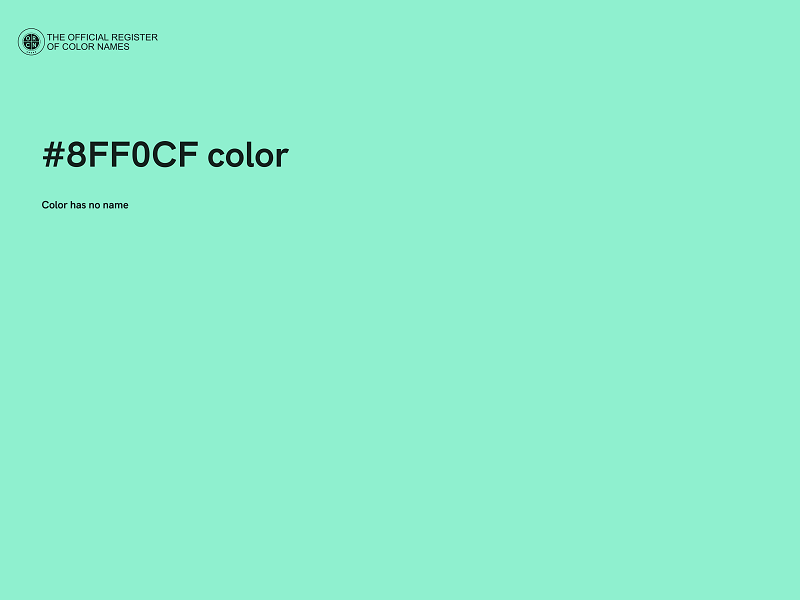 #8FF0CF color image