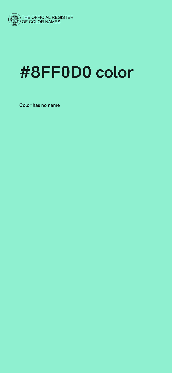 #8FF0D0 color image