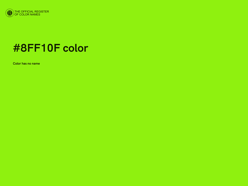 #8FF10F color image