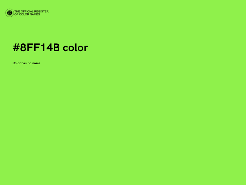 #8FF14B color image