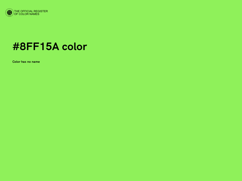 #8FF15A color image