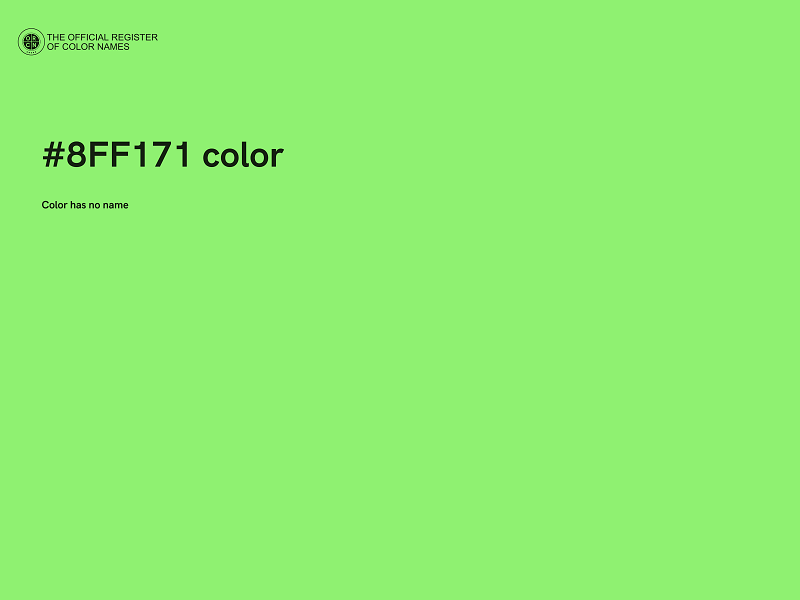 #8FF171 color image