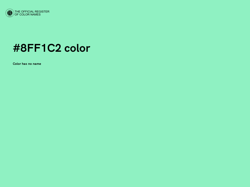 #8FF1C2 color image
