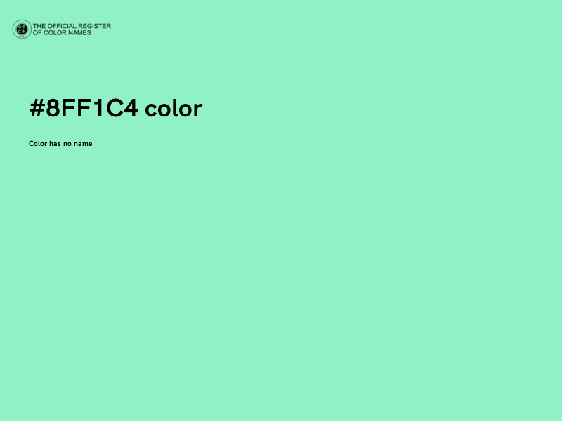 #8FF1C4 color image