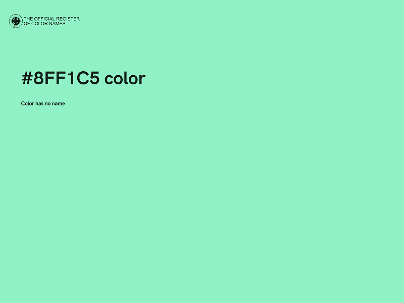 #8FF1C5 color image