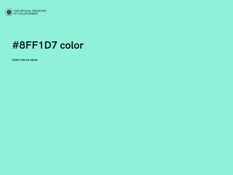 #8FF1D7 color image