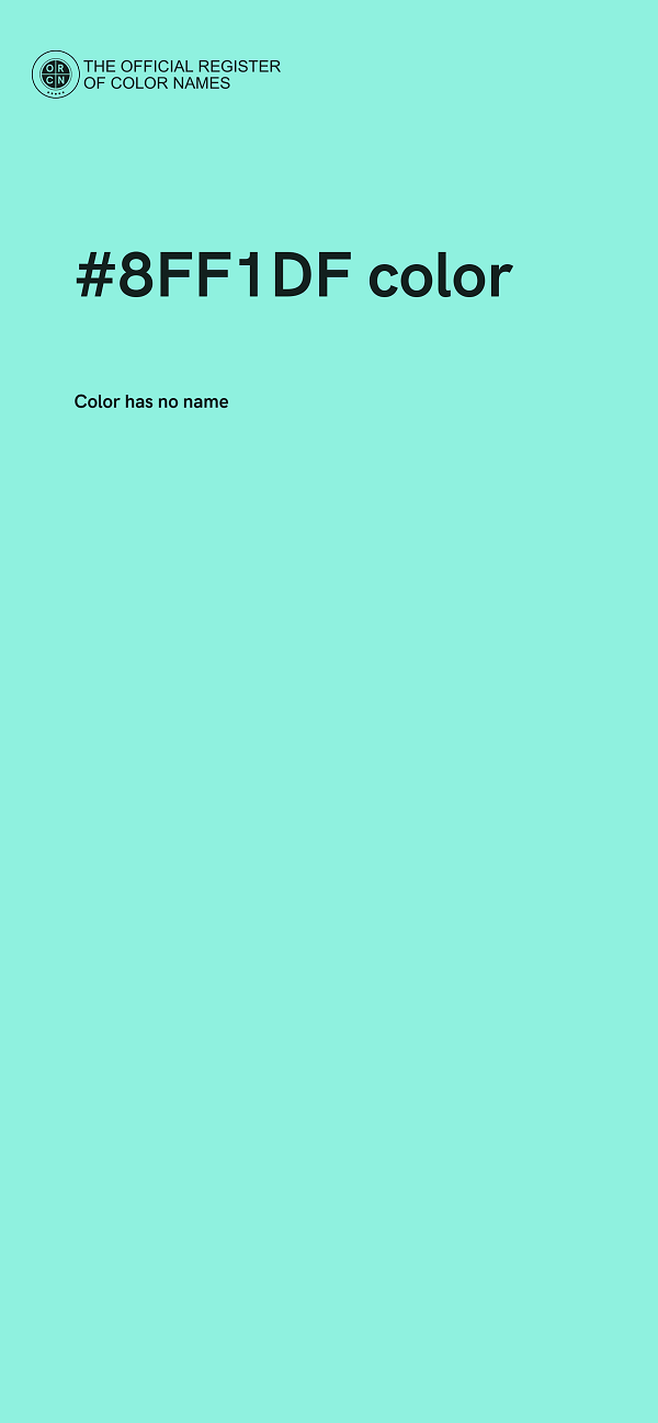 #8FF1DF color image