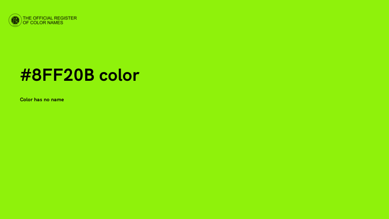 #8FF20B color image