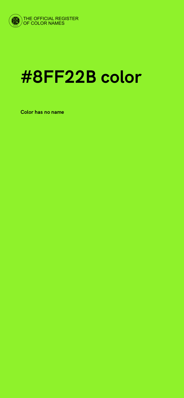 #8FF22B color image