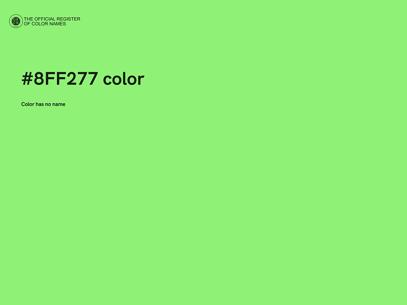 #8FF277 color image