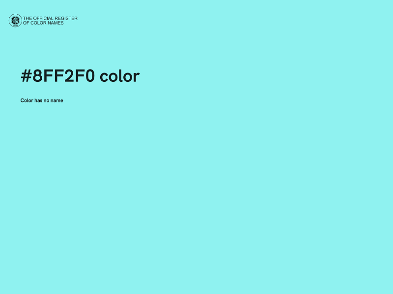 #8FF2F0 color image