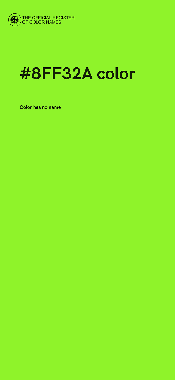 #8FF32A color image