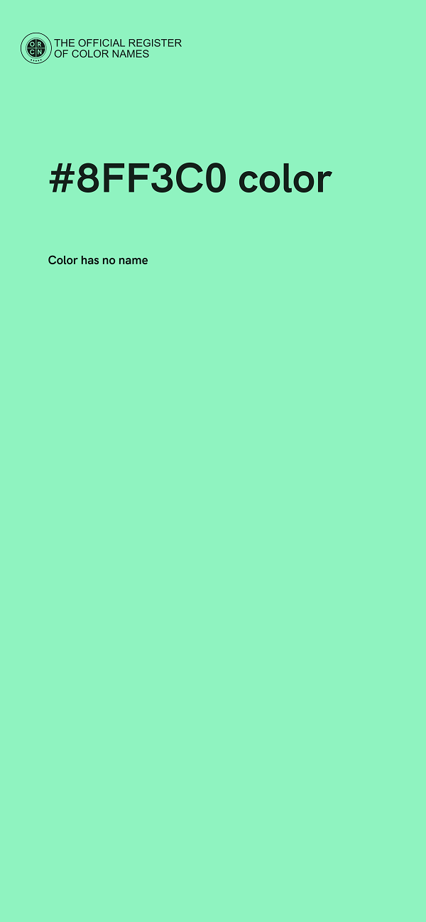 #8FF3C0 color image