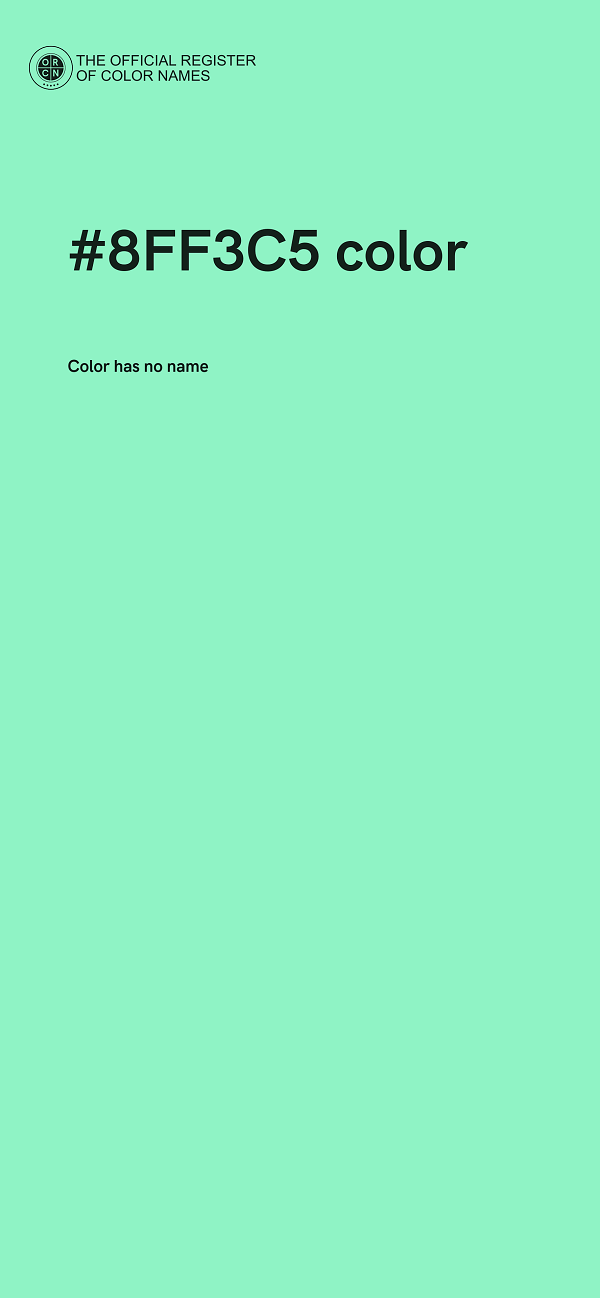 #8FF3C5 color image