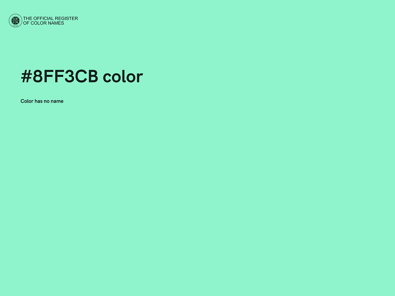 #8FF3CB color image