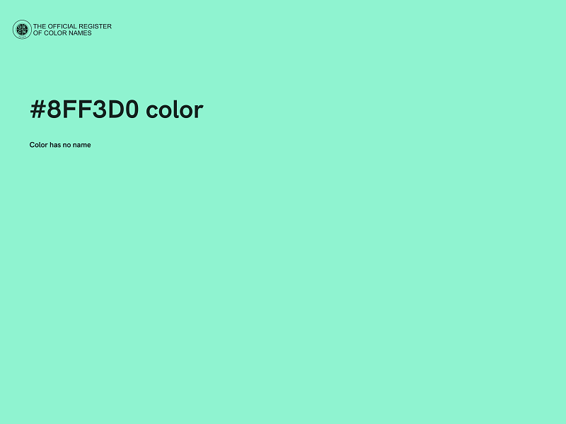 #8FF3D0 color image