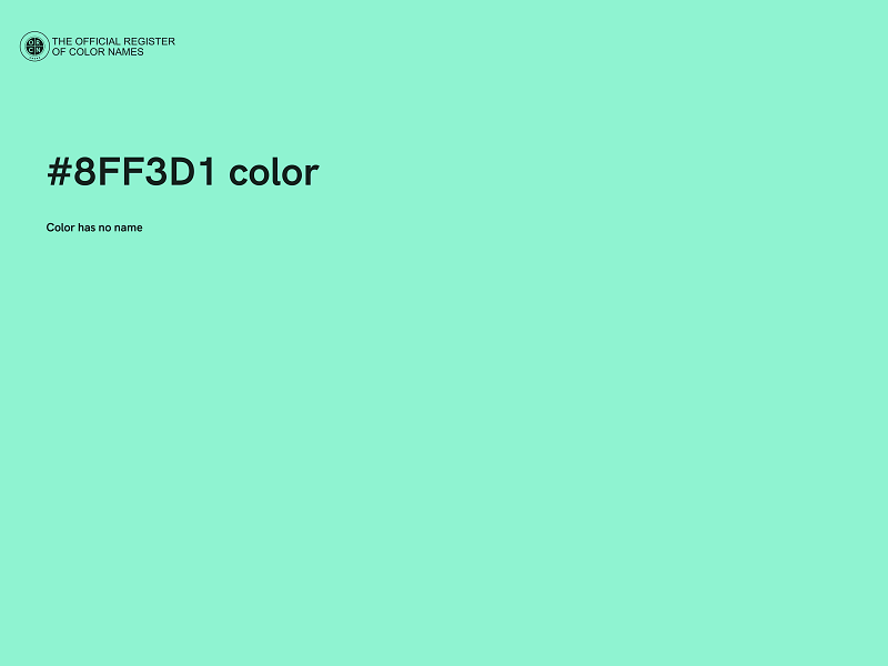 #8FF3D1 color image