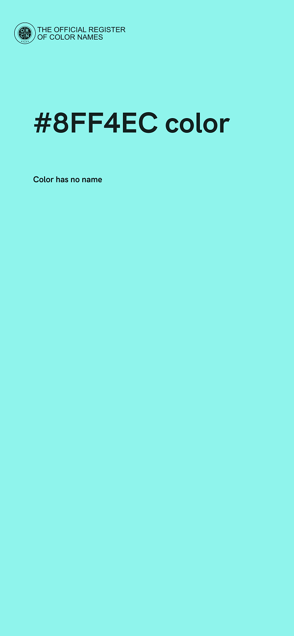 #8FF4EC color image