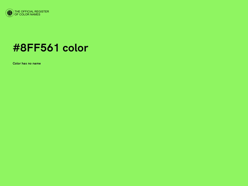 #8FF561 color image