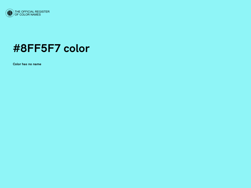 #8FF5F7 color image